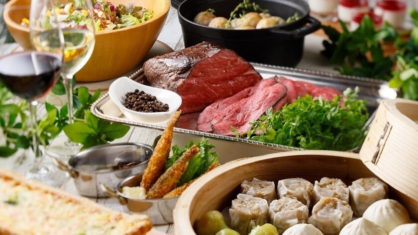 【ディナービュッフェ】年末年始は「レストラン ザ・ガーデン」で洋食ビュッフェを満喫。夕朝食付き