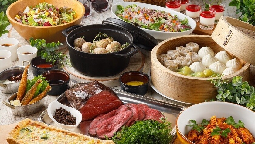 【ディナービュッフェ】年末年始は「レストラン ザ・ガーデン」で洋食ビュッフェを満喫。夕朝食付き