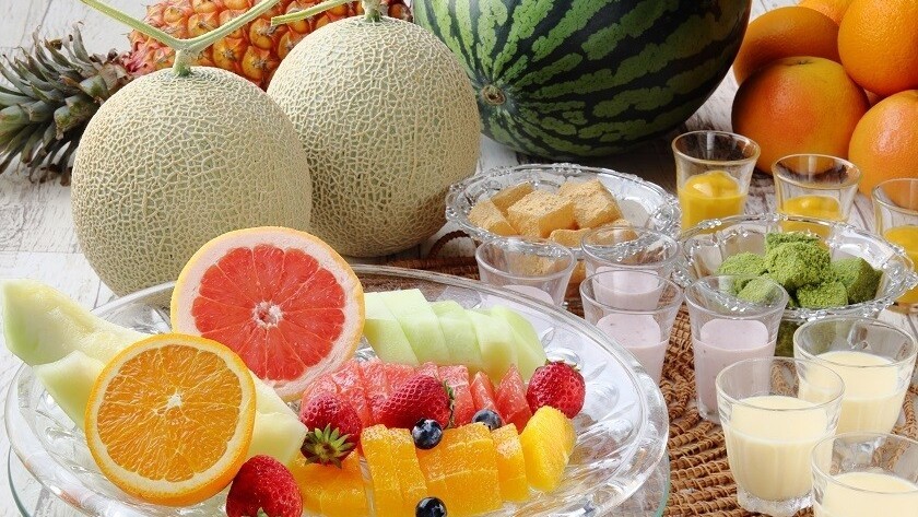 【朝食ビュッフェ】さわやかな朝にぴったりのフルーツ＆デザート。