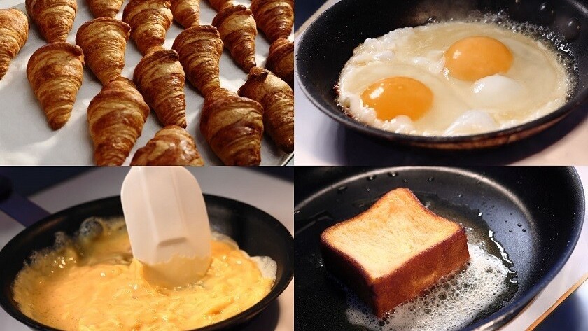 【朝食ビュッフェ】出来立て、焼き立てを楽しむライブキッチン。