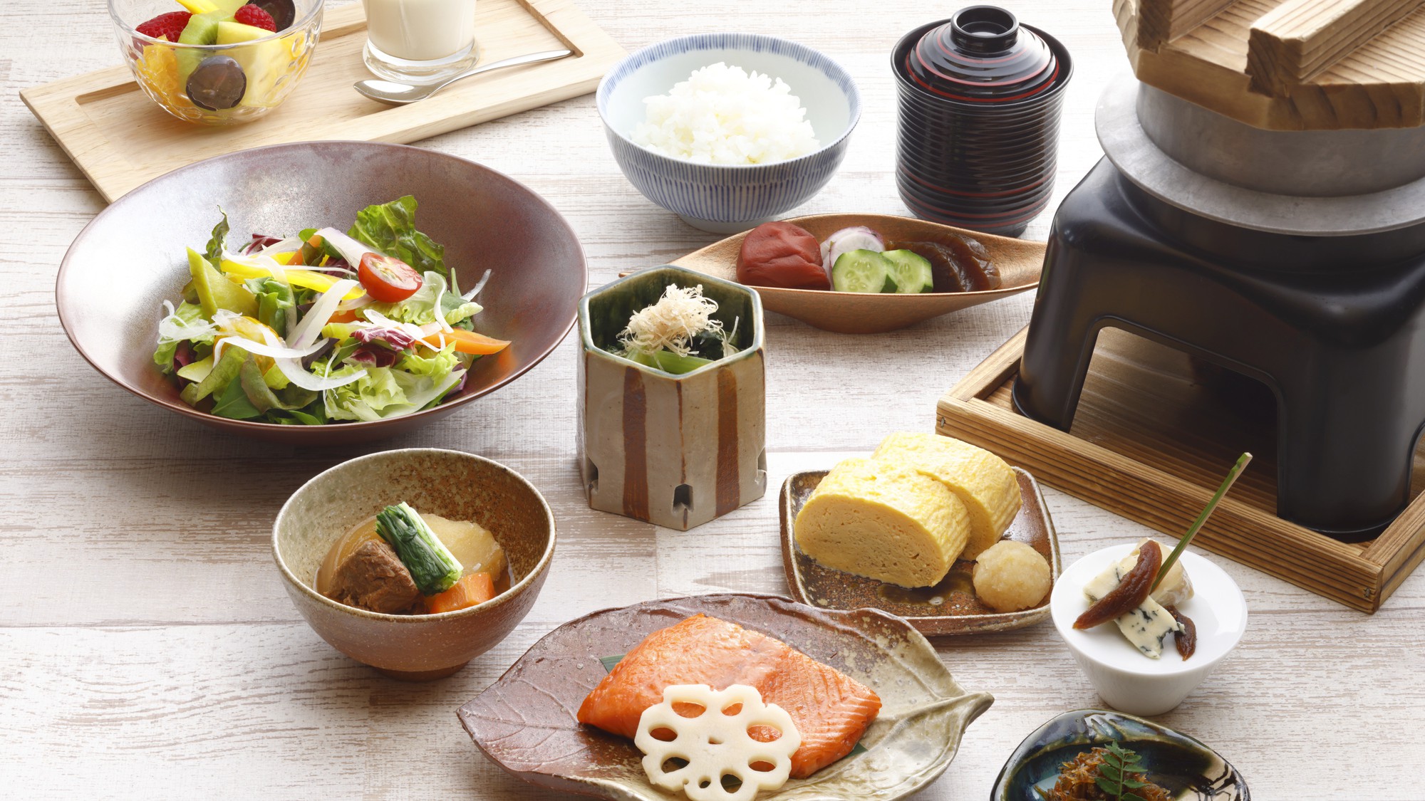 滋賀県産の食材をふんだんに使用した、クラブフロア特別朝食