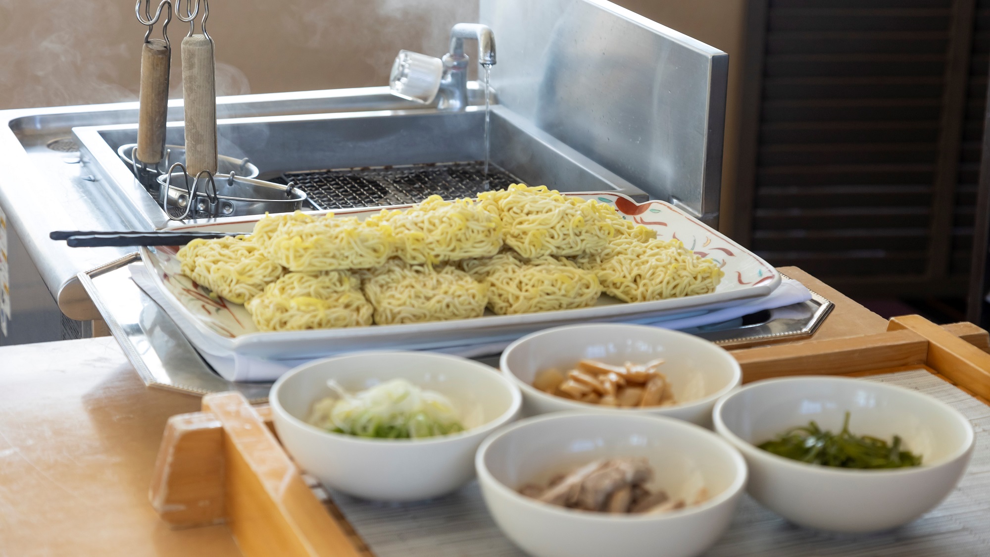 【朝食ブッフェ】根室海峡産昆布の上品な香りと濃厚な出汁が味わえる、あっさり醤油ラーメン