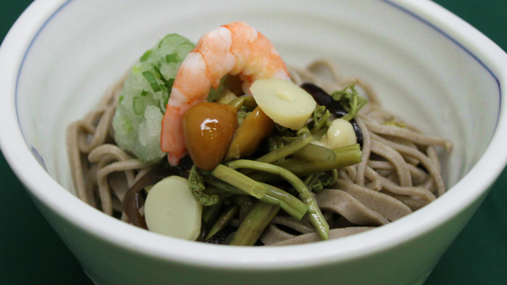 【ご夕食一例】地粉を使った蕎麦