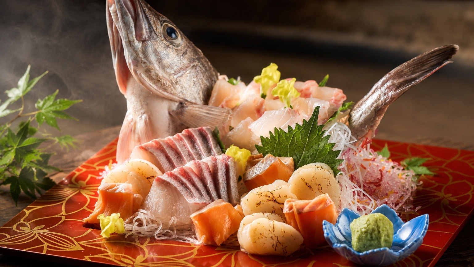 【限定SALE｜4400円OFF】１日３組限定｜炭火和牛ステーキ×旬魚の姿造り「創る会席」飲み放題付