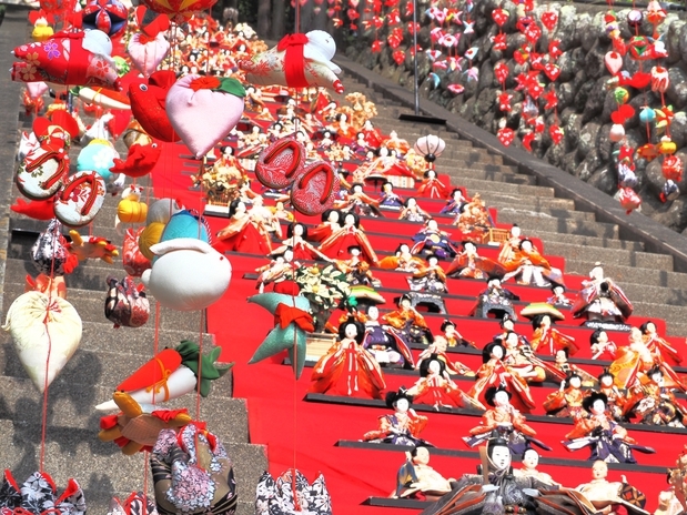 【大人の温泉時間】河津桜と雛のつるし飾りと湯めぐり♪　楽天限定！