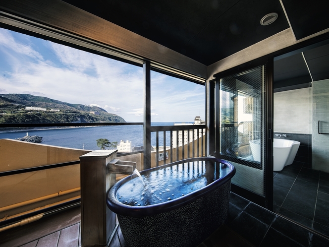 【特別室】露天風呂付スイート８４平米最上階の景色を満喫