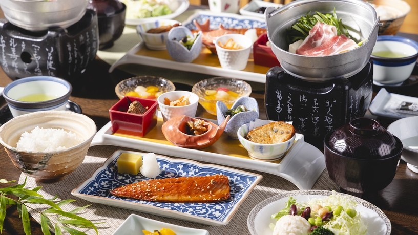 【夏季限定‐基本会席】さっぱり「黒豚冷しゃぶ」にスタミナ満点「鰻ご飯」♪薩摩の味覚をたっぷりと