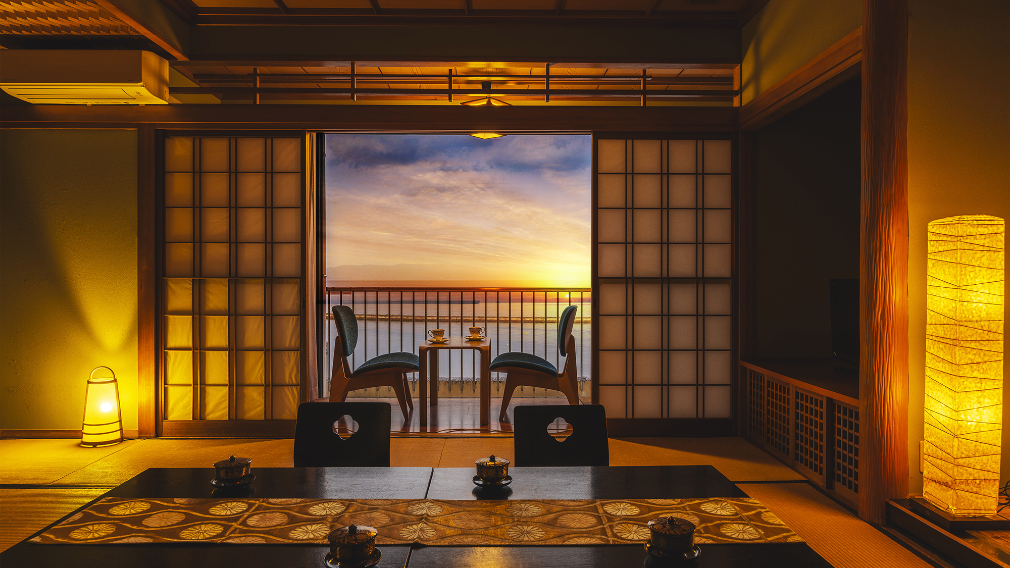 【鹿児島湾一望】展望和洋室〈最上階〉/12畳＋12平米