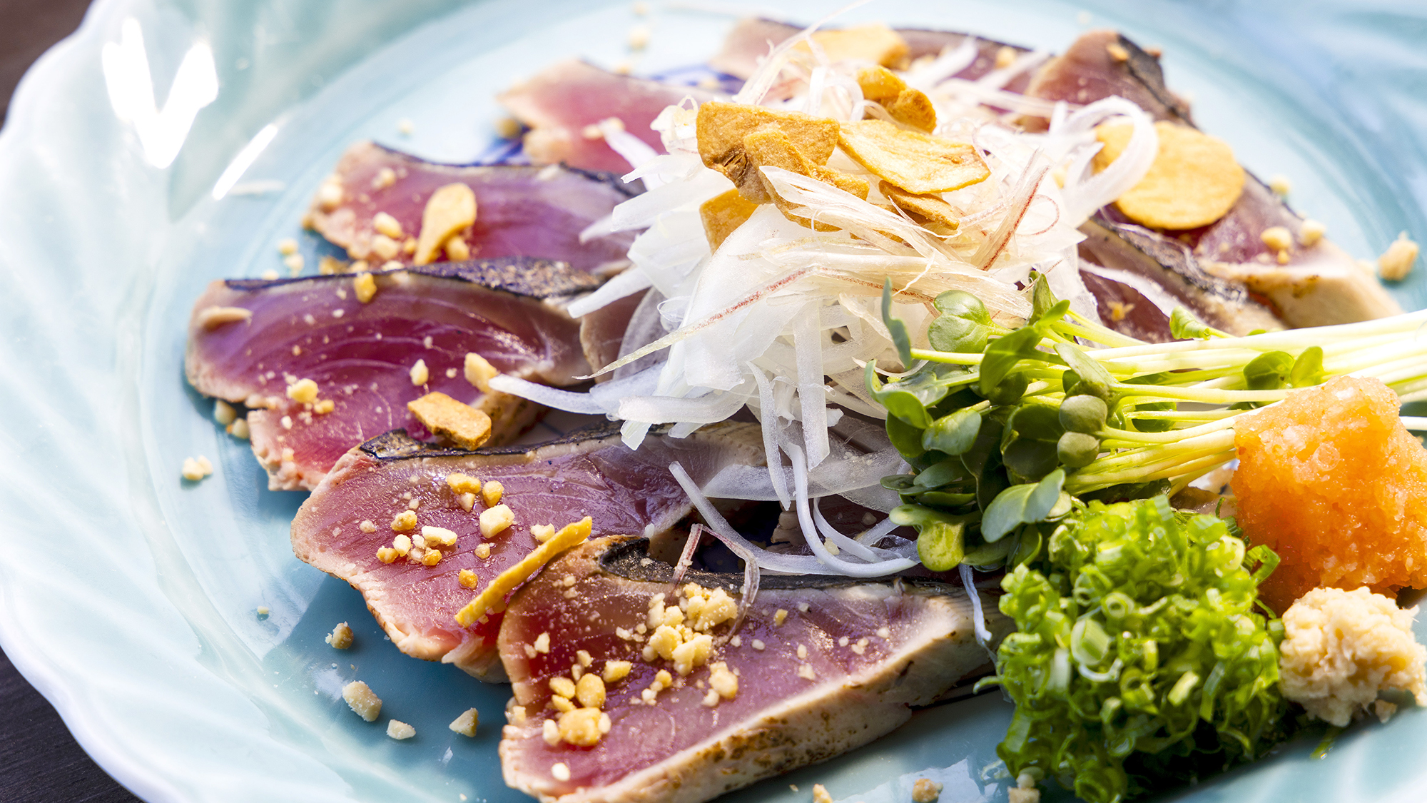 新鮮地魚"かつおのたたき"