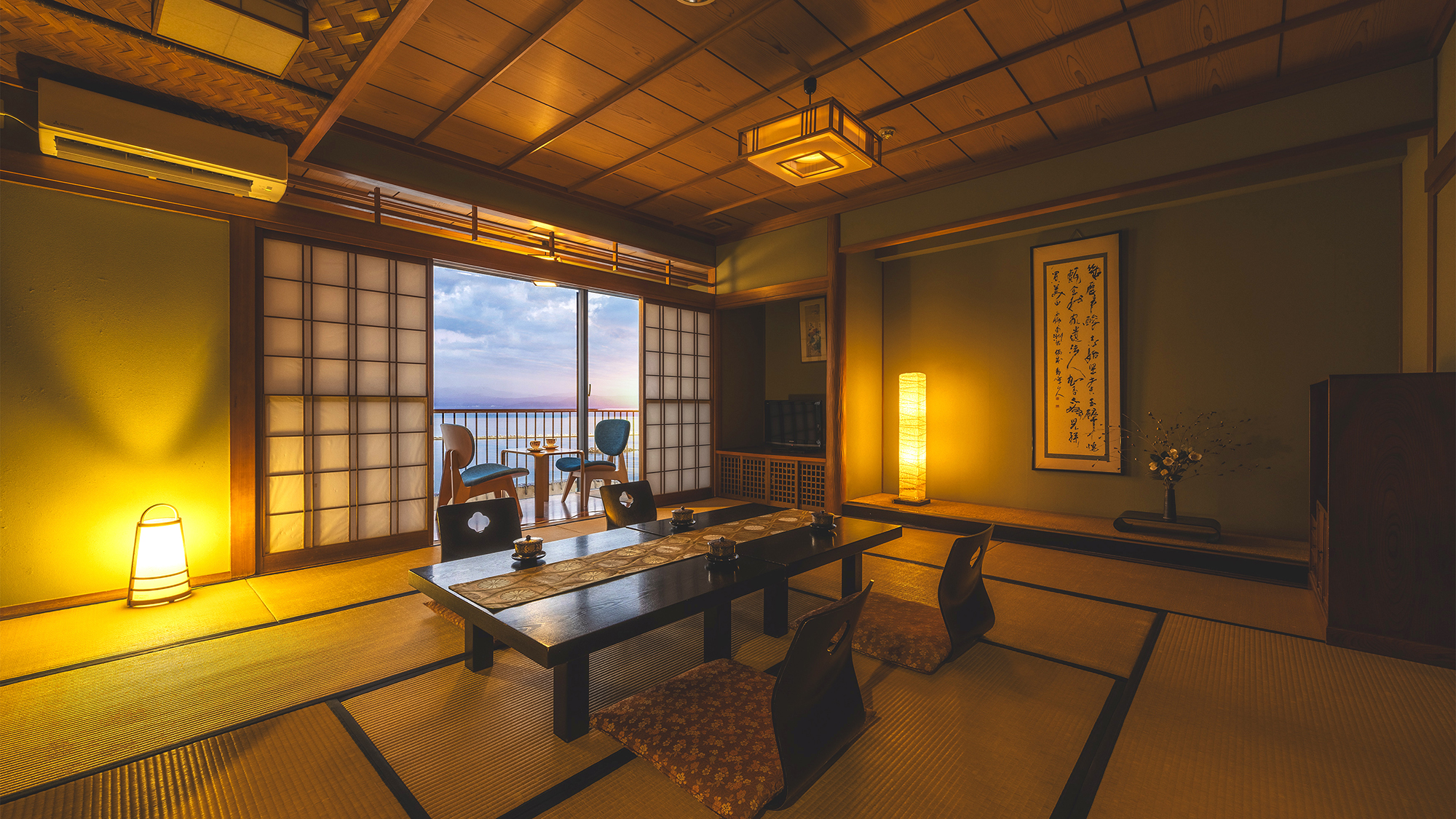 【鹿児島湾一望】展望和洋室〈最上階〉/12畳＋12平米