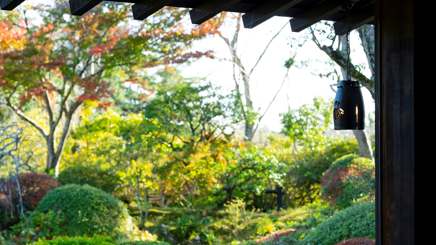 庭園　紅葉風景