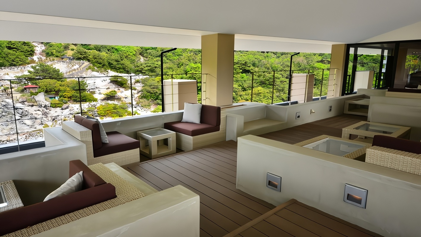 【ネット限定／眺望控えめ】温泉半露天＋テラス付客室で贅沢に〜創作コースと寛ぎのひととき〜＜夕朝付き＞