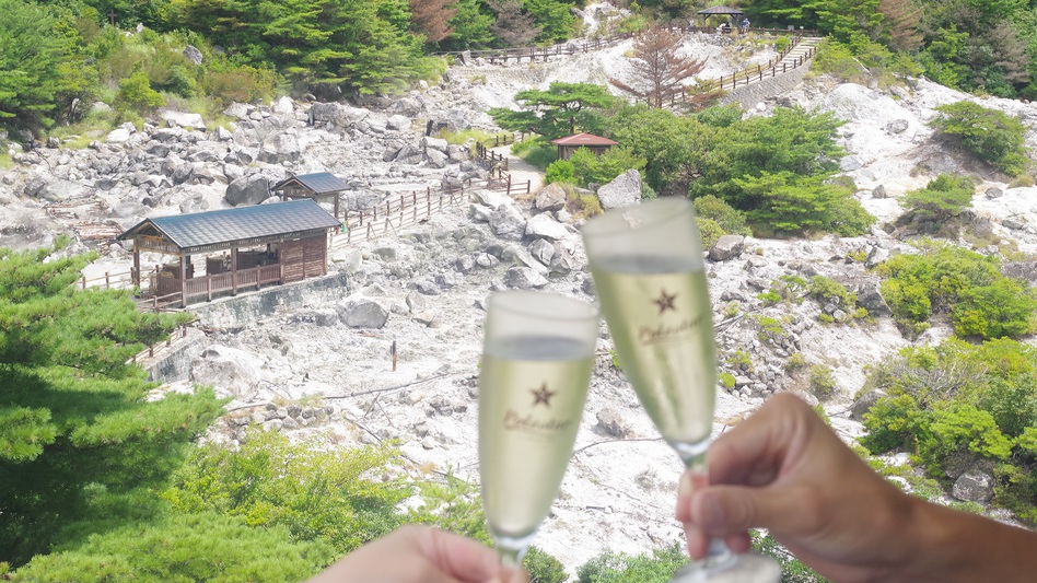 【基本プラン｜宿泊棟】温泉半露天とテラス付き客室で過ごす〜雲仙と橘湾の恵みの創作コース〜＜夕朝付き＞