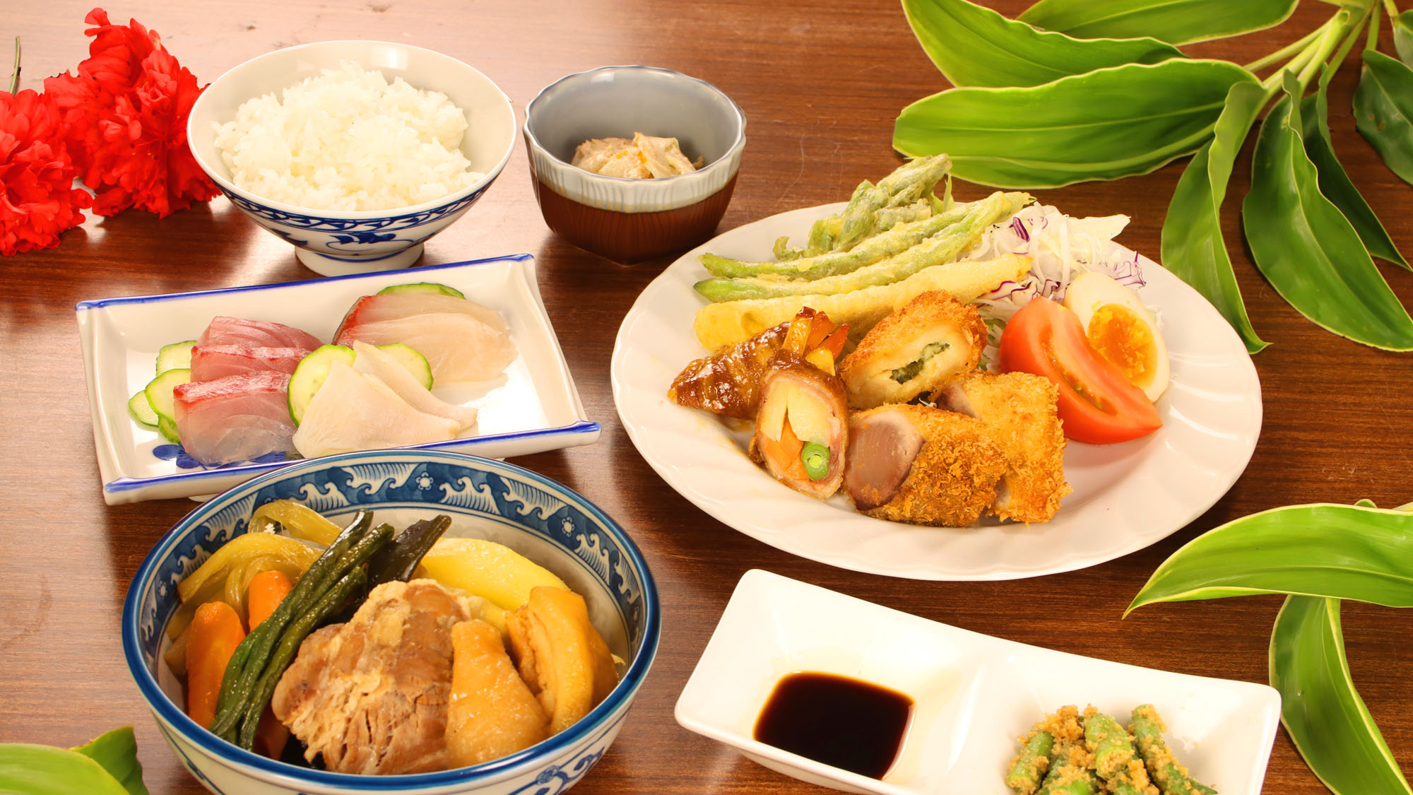 【夕食一例】日替わりの家庭料理で連泊の方にもおすすめです