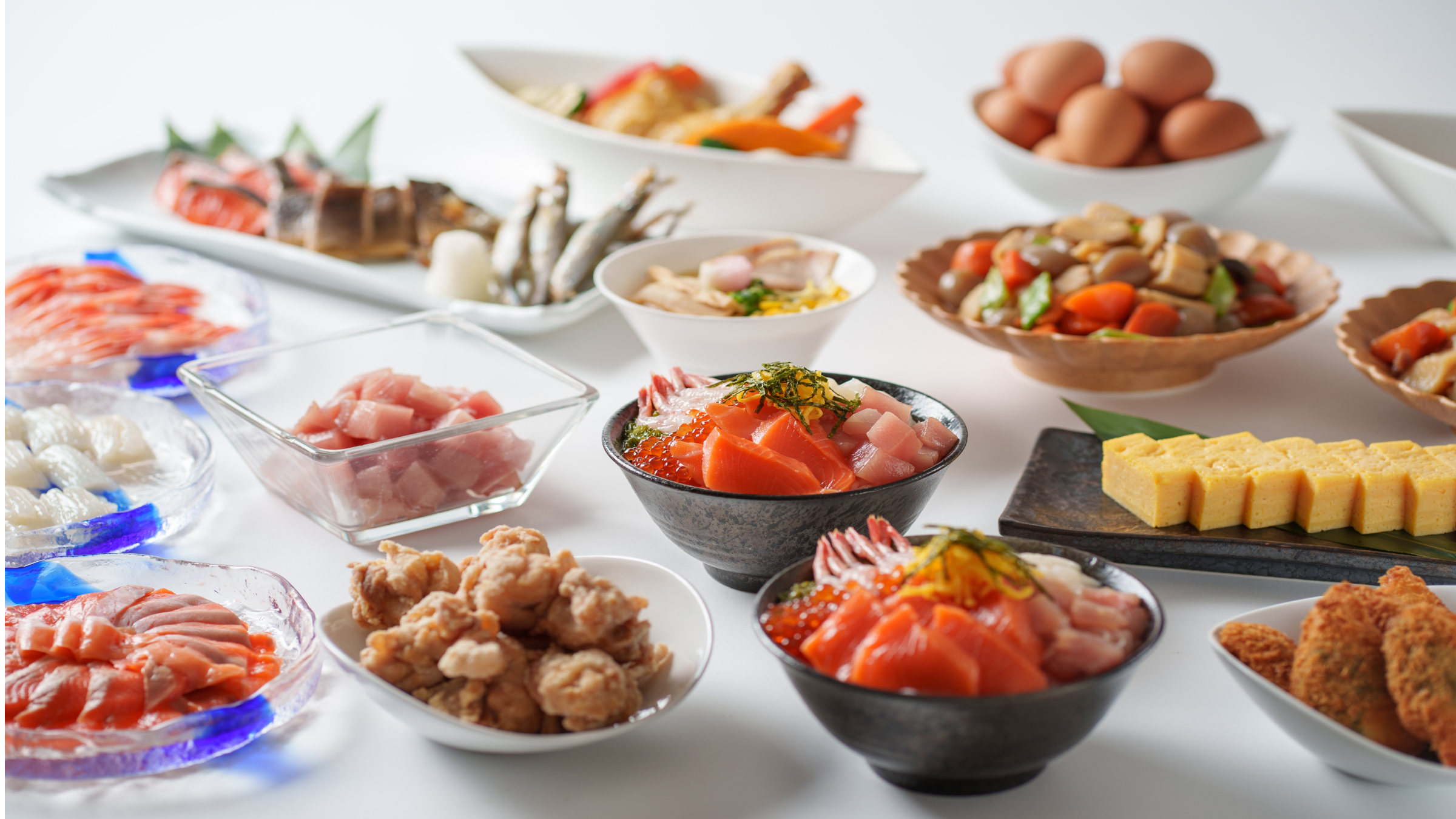 【朝食】北海道ならではの海鮮や、手作りにこだわるだし巻き卵