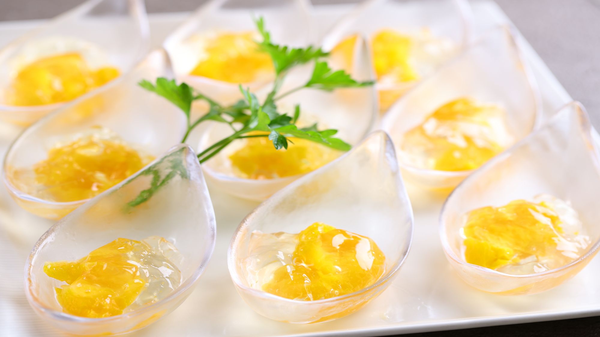 千葉県産梨と鴨川産レモンの水ゼリー　2025年秋ビュッフェ