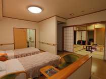 ２階　【準バリアフリー】海側和洋室 12.5帖＆ツインベッド