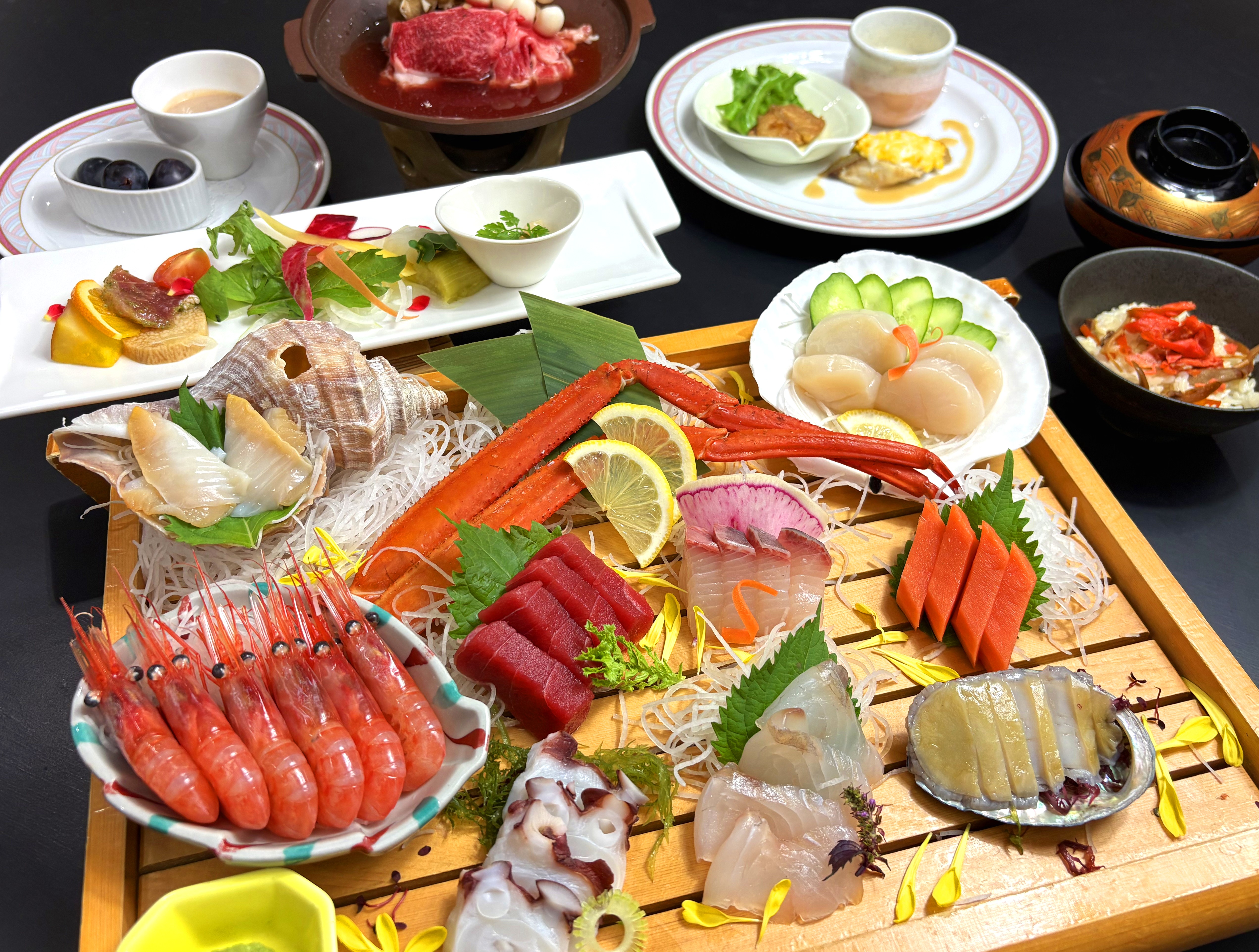 羽幌海席膳（夕食一例）