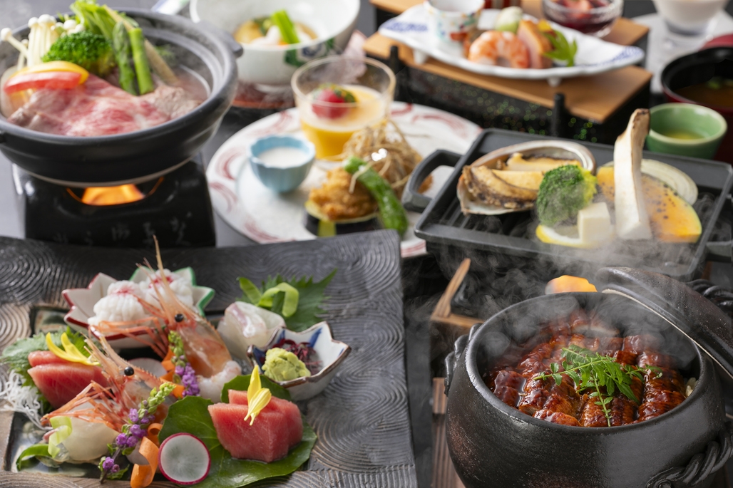 【特別会席】夏の味覚「鰻」と山椒の土鍋ごはん付き