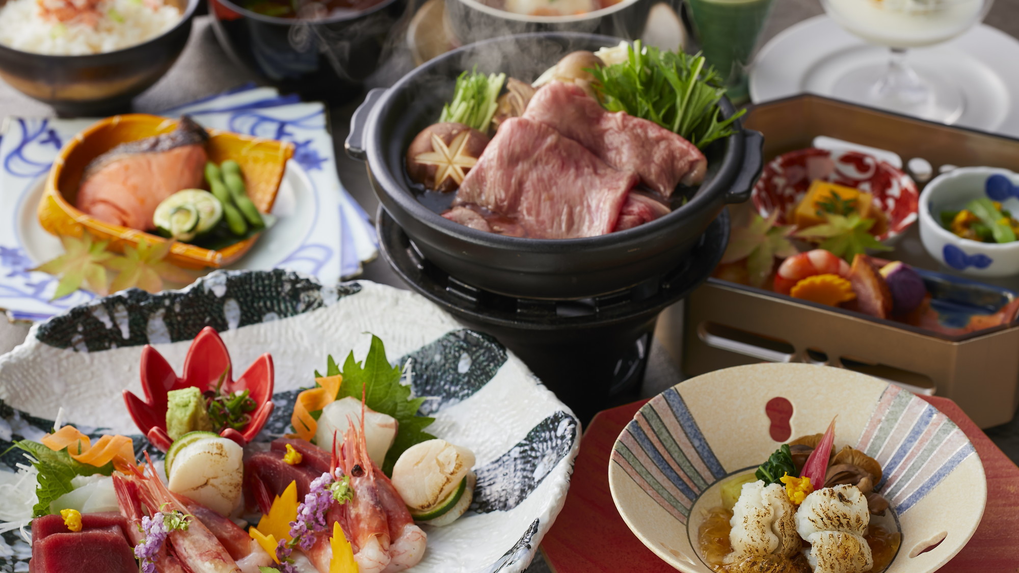 ＜早期割28＞【2025年8月リニューアル／土地の恵み会席】季節を感じる多彩なお料理の数々を愉しむ