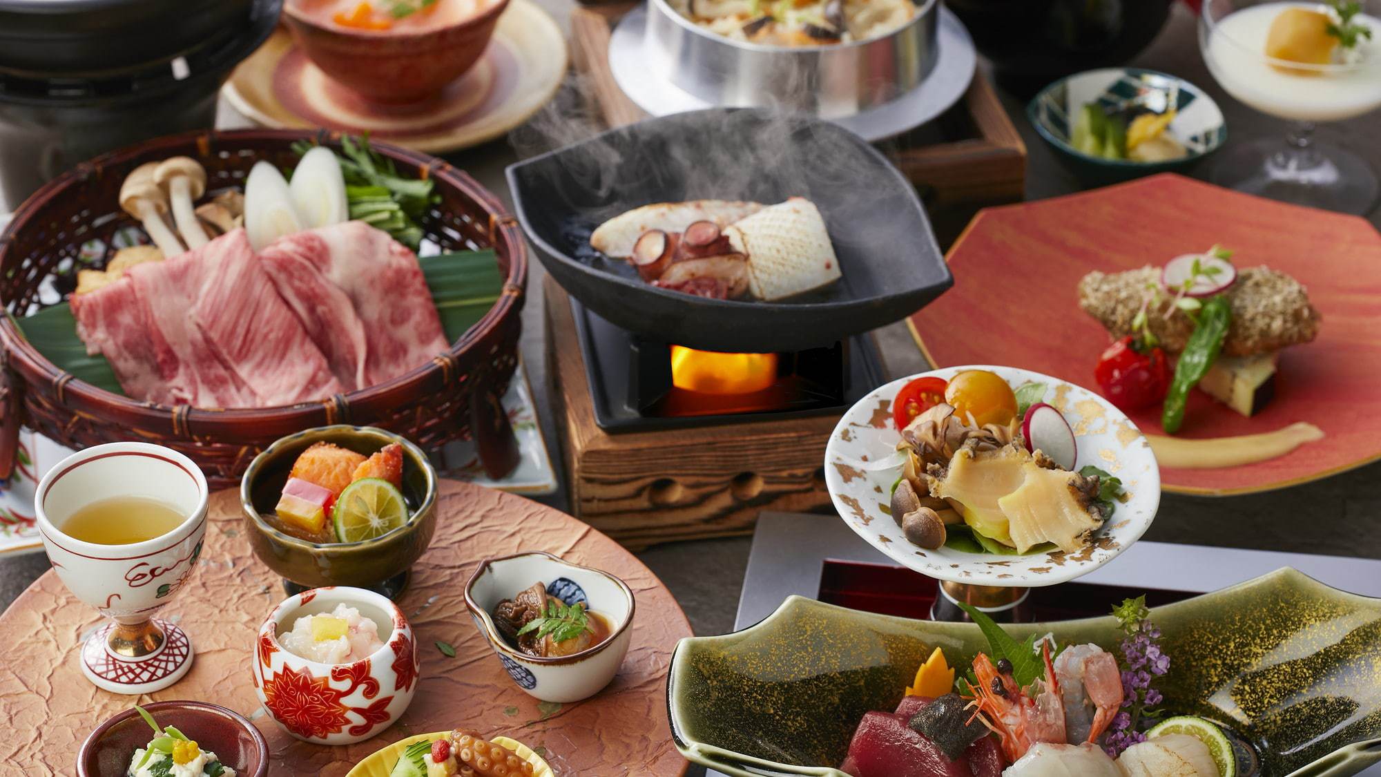 ＜早期割28＞【2025年8月リニューアル／特別会席】旬の高級食材を堪能　