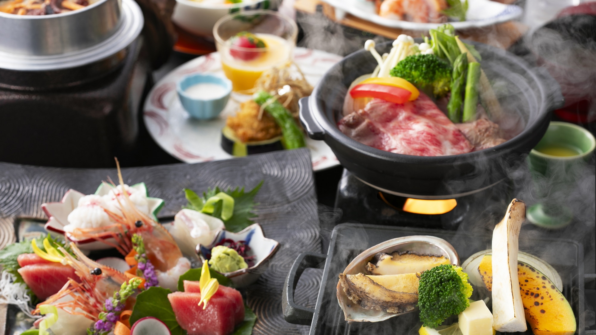 【特別会席】6月〜8月は鮑と神戸牛の饗宴・高級食材を堪能