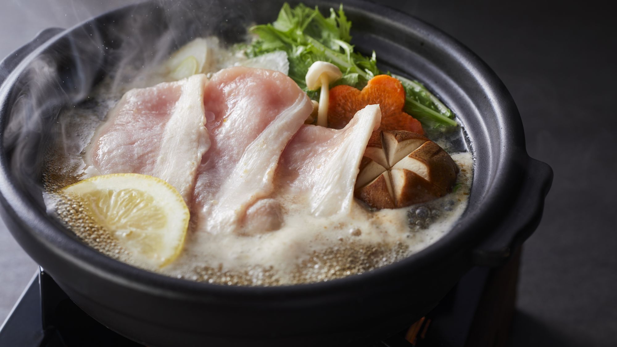 【季節の会席】冬(2025年12月～2026年2月) 鍋物 三田ポーク味しゃぶ