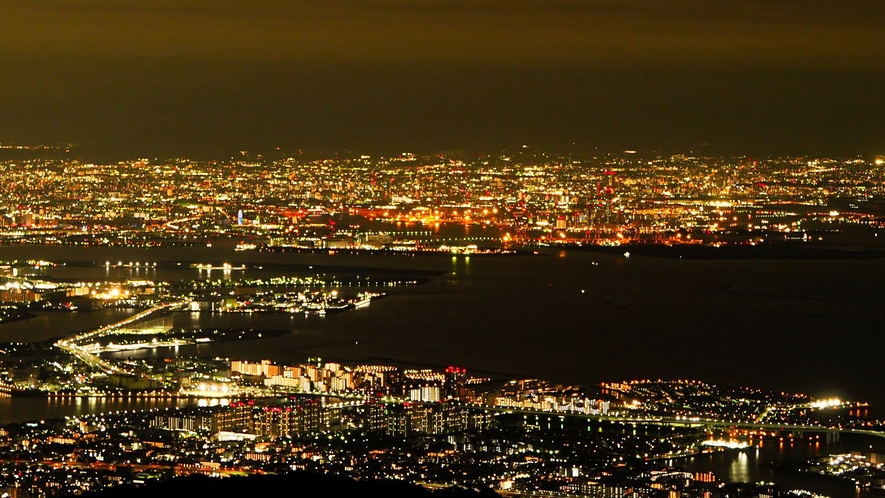 六甲山から眺める1,000万ドルの夜景