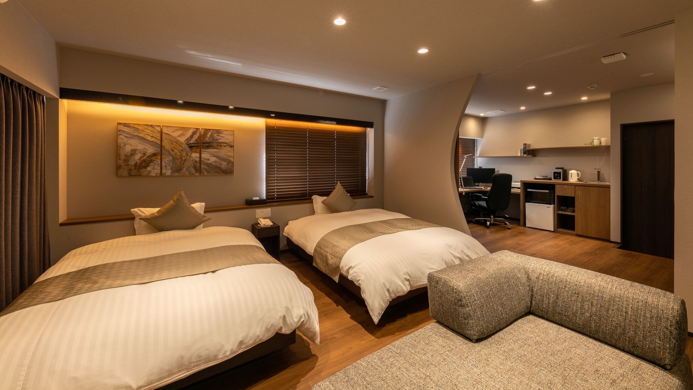 【洋室：神村（かむら）】◆ベットルーム・多目的ルーム全体◆お子様連れでのご利用も可♪