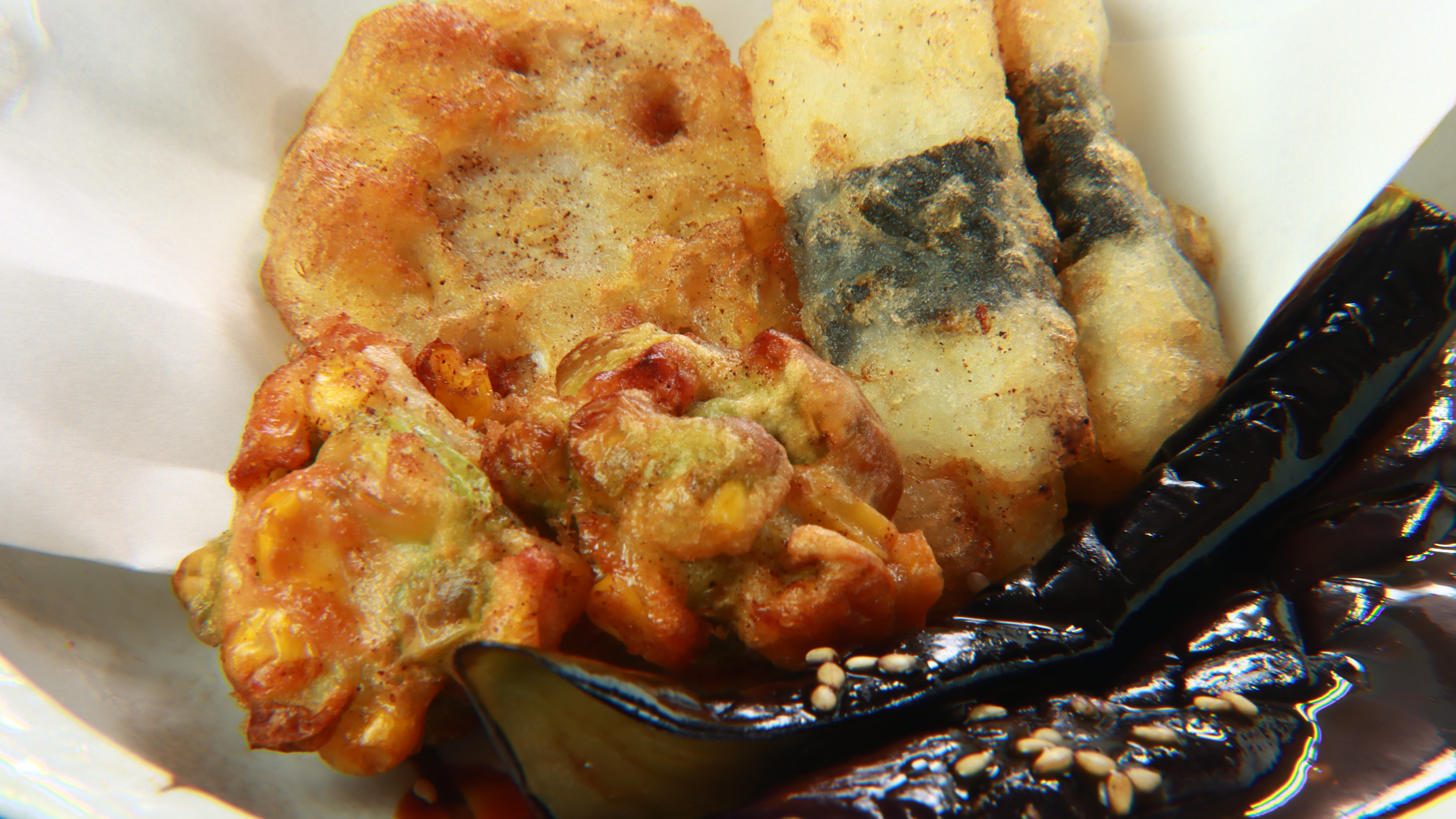 グレードアップ＆スタンダード-揚げ物-長いもとレンコン、肉のはさみ揚げ