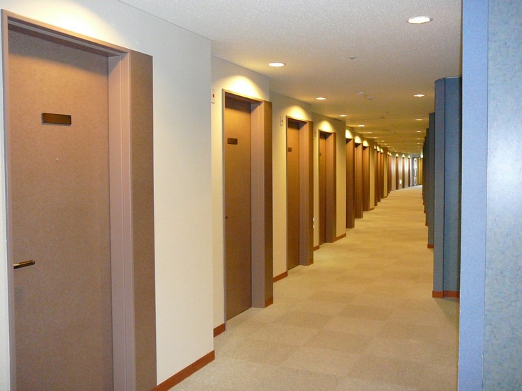 Guest room corridor