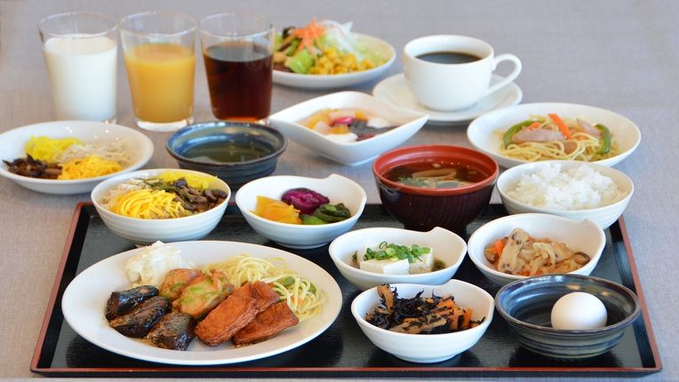 【朝食付プラン】鹿児島郷土料理の「鶏飯」と「オリジナルカレー」がおすすめ！□30種類のビュッフェ□