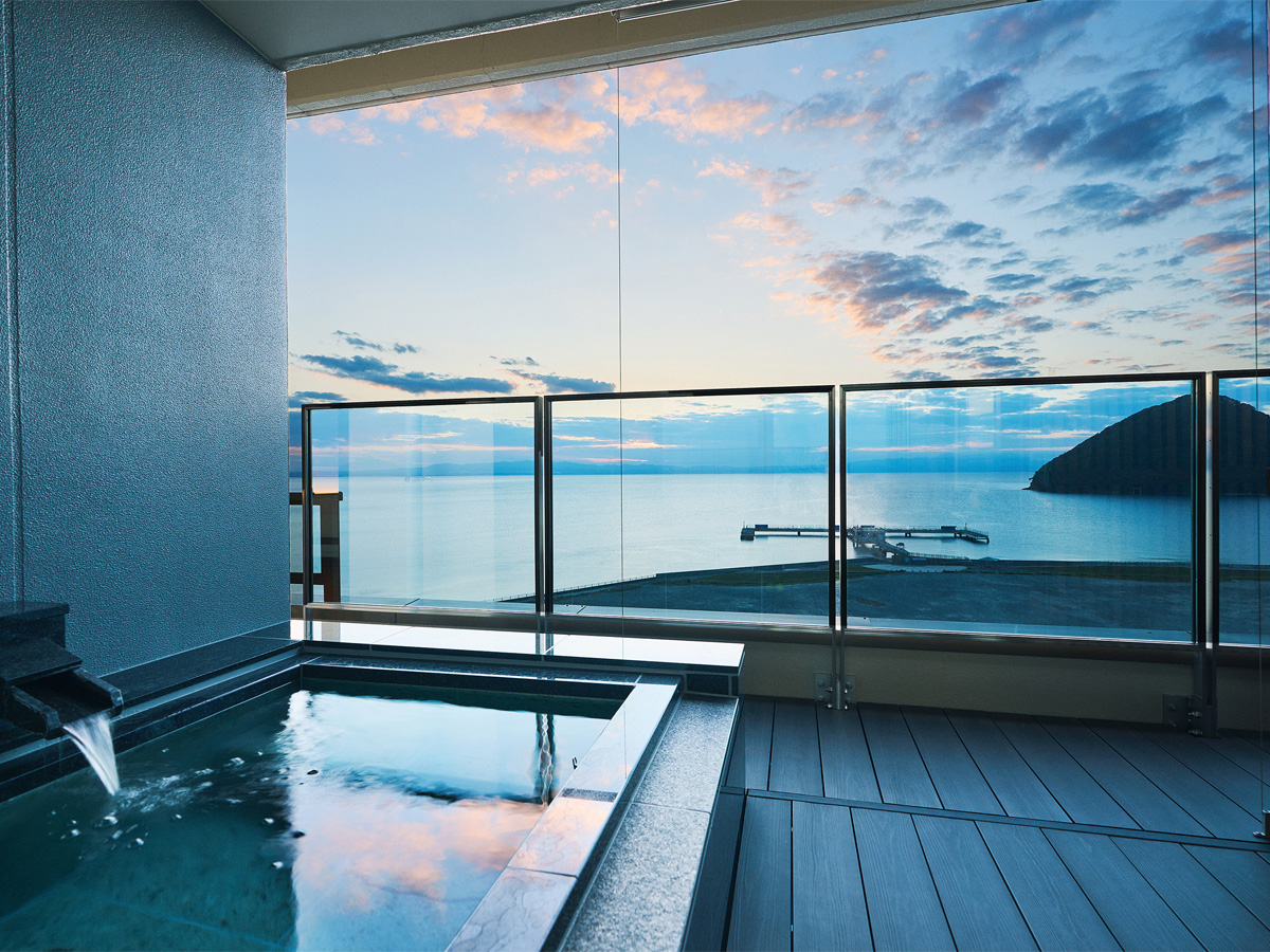南部屋・海扇閣のむつ湾スイートルーム(露天風呂付)