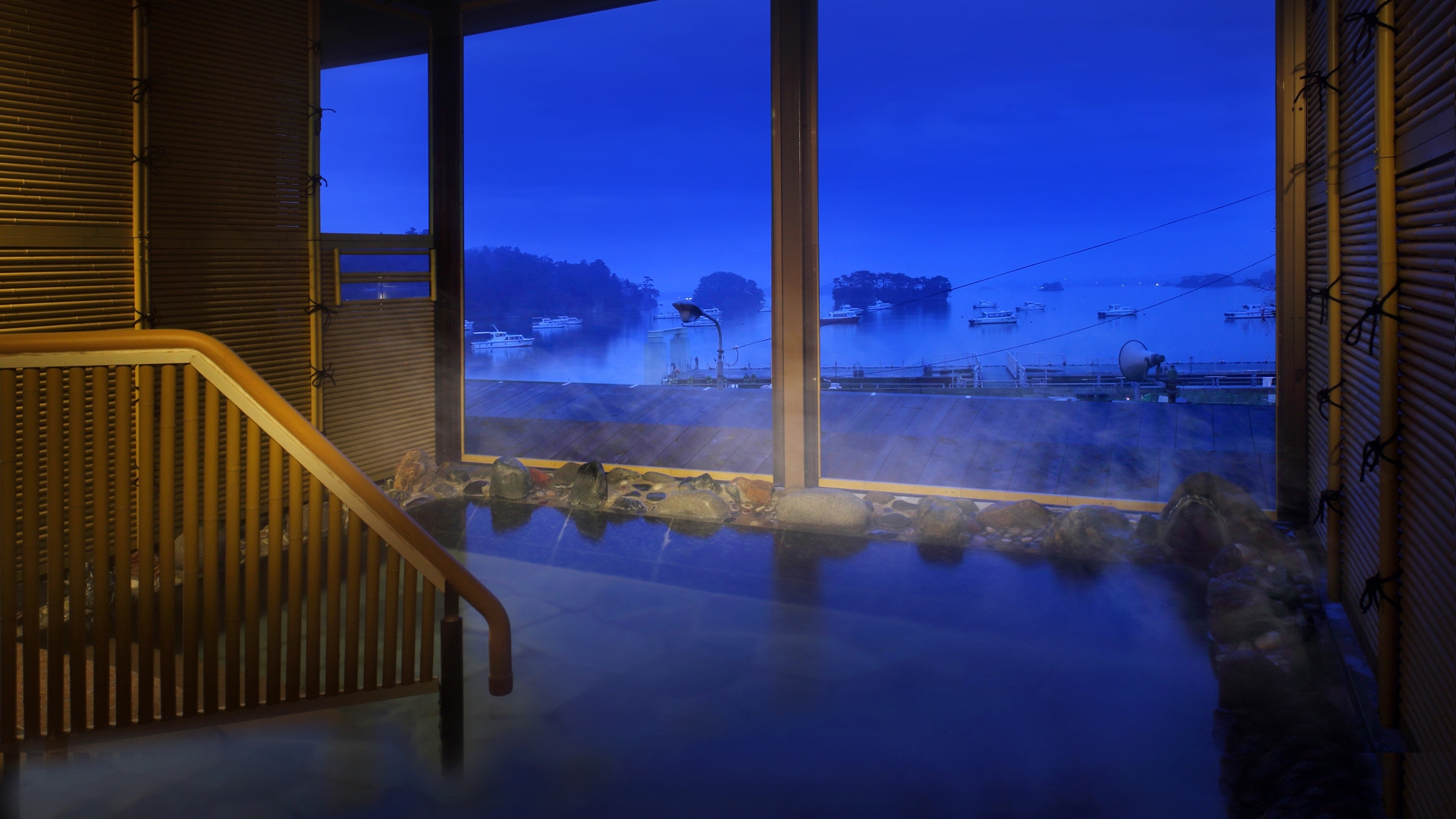 最上階芭蕉亭海側デザイナーズツイン「さくら」　デザイナーズ客室で松島の絶景を堪能