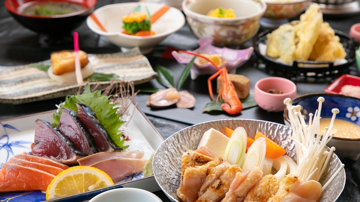 【貸切風呂付】湯に癒され、時を忘れる 〜避暑地で過ごす☆ひとり旅のおまかせ会席宿泊プラン〜（2食付）