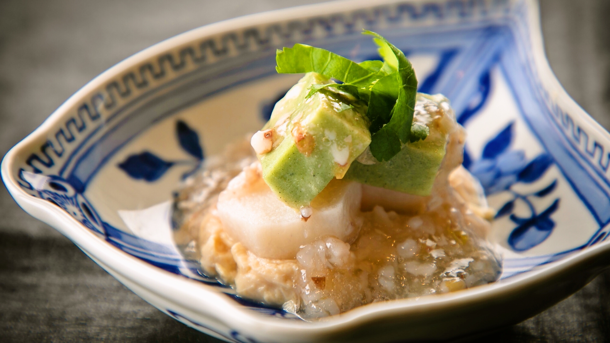 ご夕食一例：蕎麦の実餡