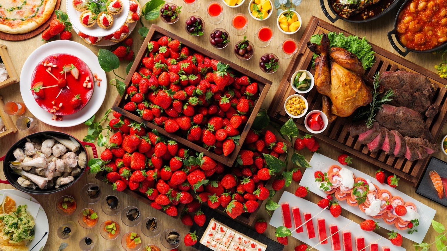 【期間限定】5室限定☆レイトチェックアウト11時無料♪約80種類の和洋中ビュッフェプラン　1泊2食付