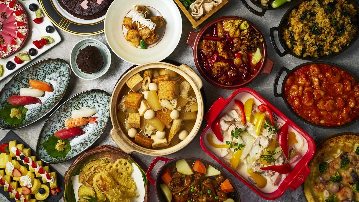 【期間限定】5室限定☆レイトチェックアウト11時無料♪約80種類の和洋中ビュッフェプラン　1泊2食付