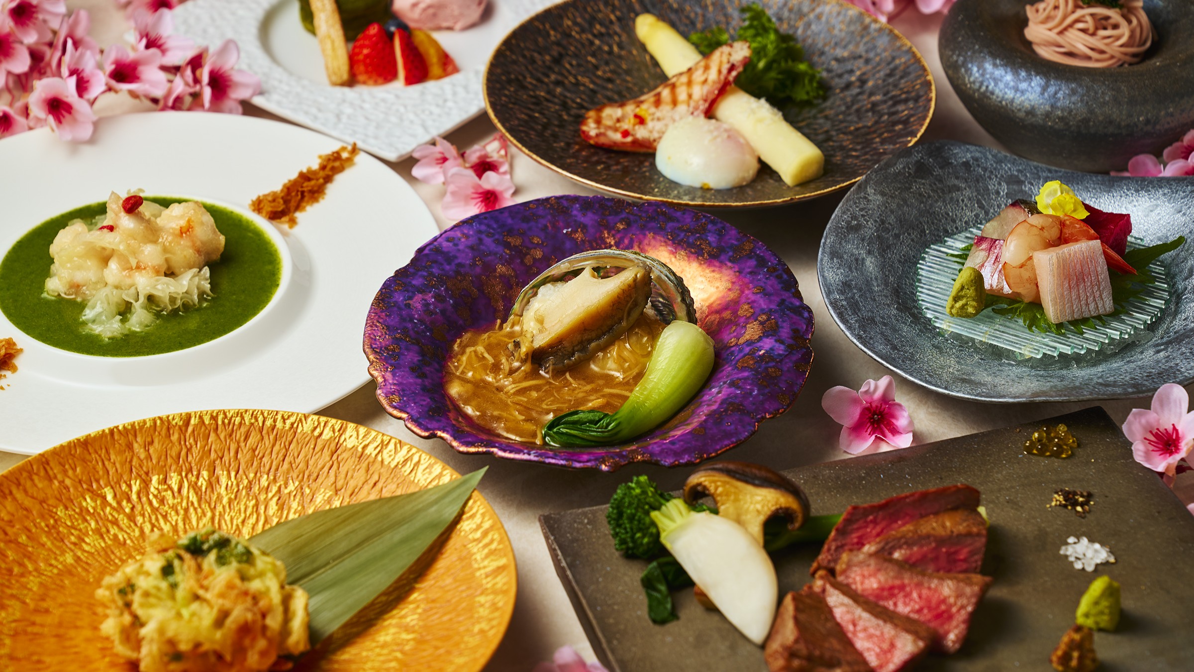 和洋中折衷料理コース・春（お料理一例）