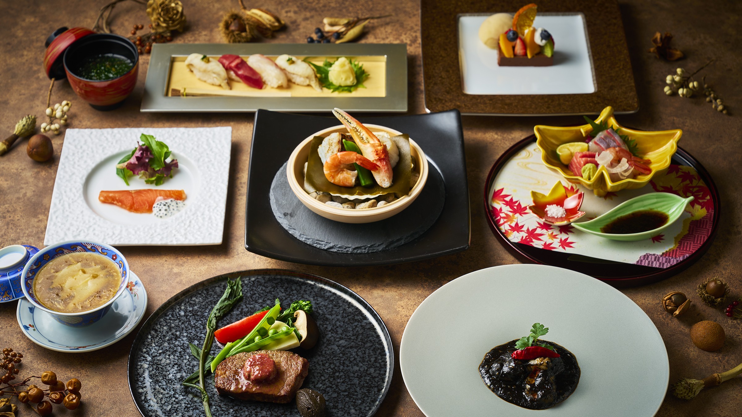 和洋中折衷料理コース・秋（お料理一例）