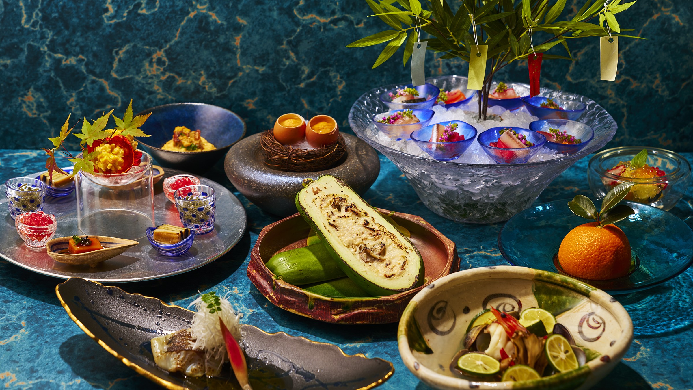 日本料理コース・夏（お料理一例）