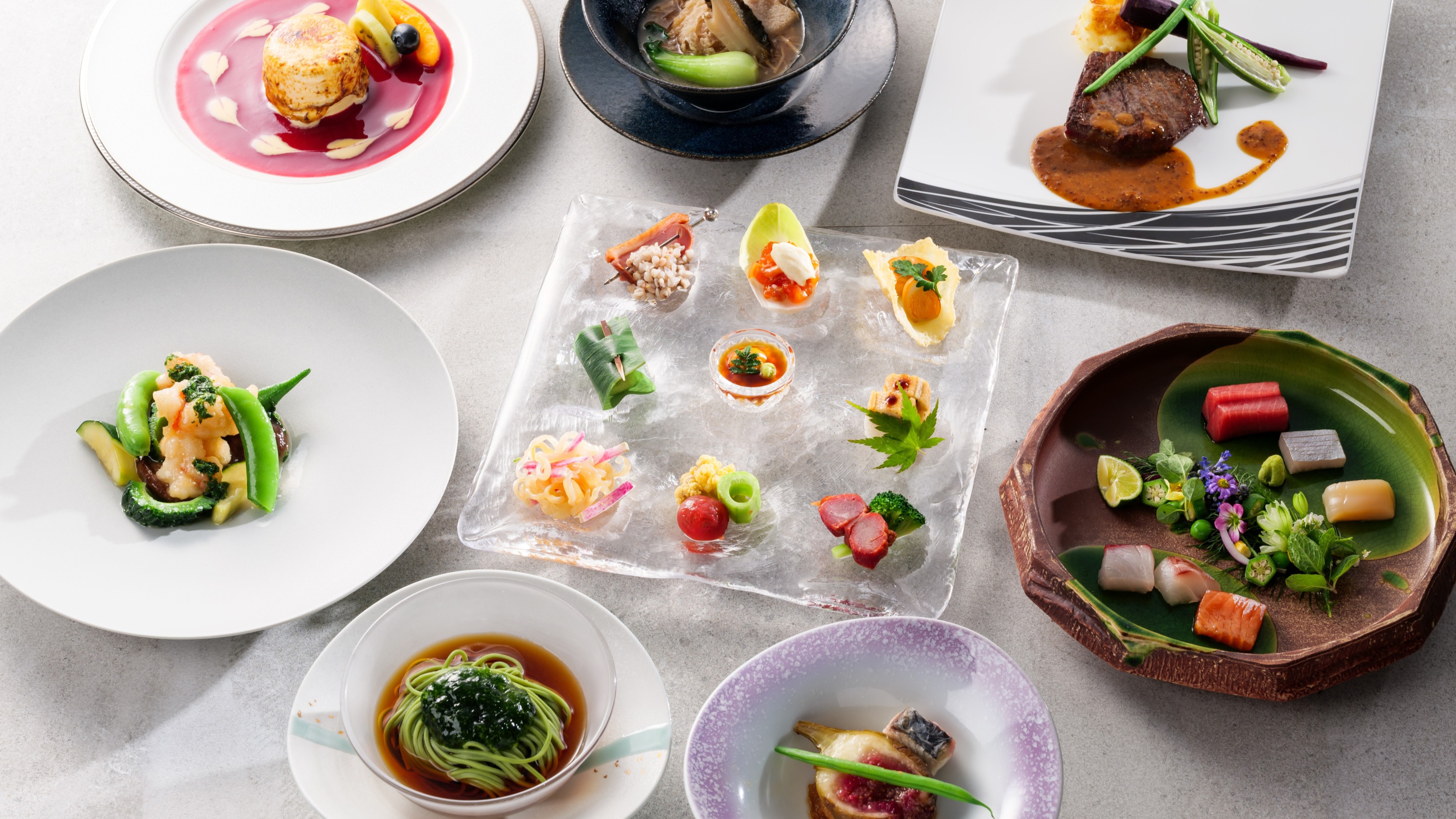和洋中折衷料理コース25年夏（お料理一例）