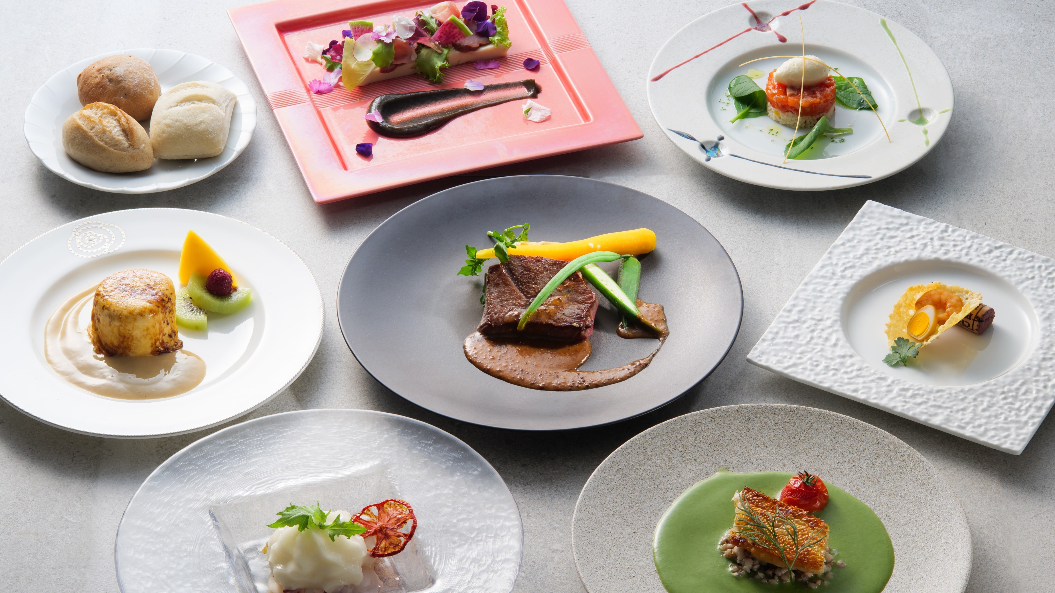 フランス料理料理コース25年夏（お料理一例）