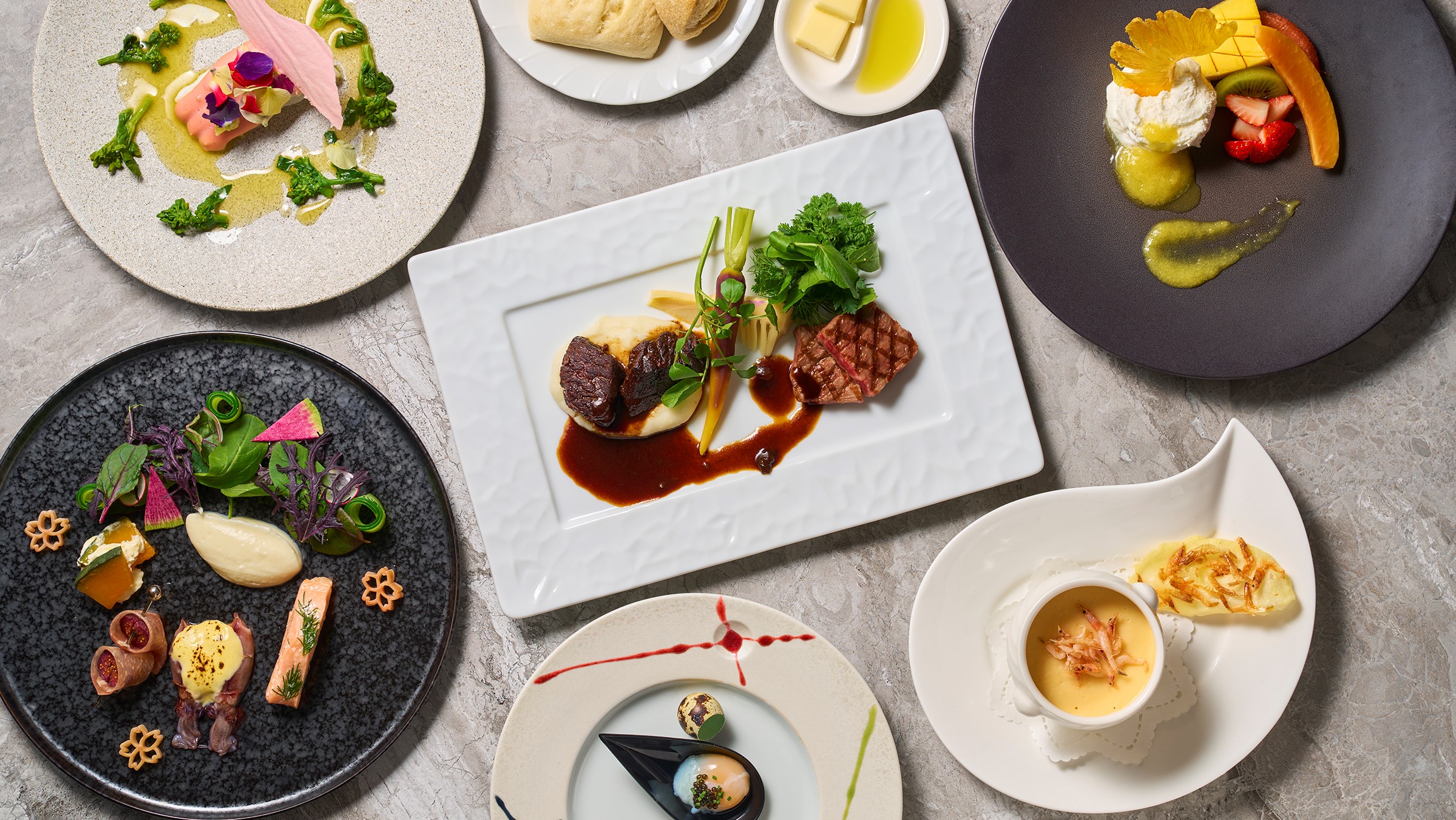 フランス料理料理コース25年春（お料理一例）