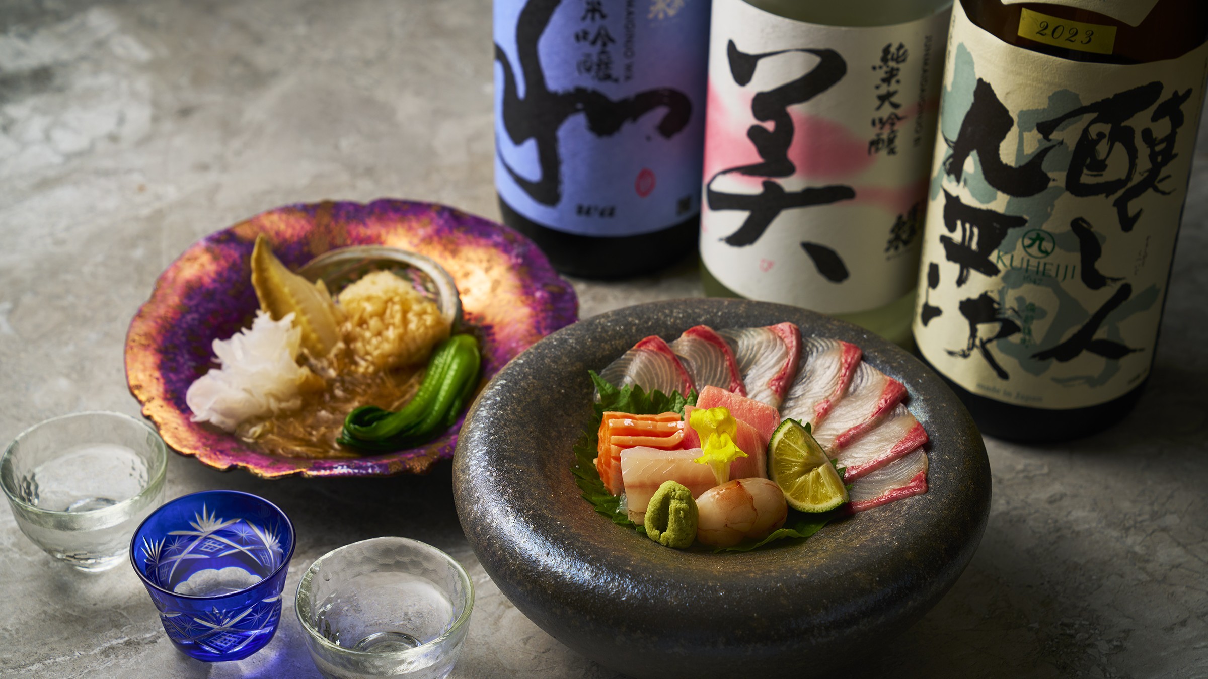 ＜おすすめ日本酒セット＞コース料理にあわせてご用意