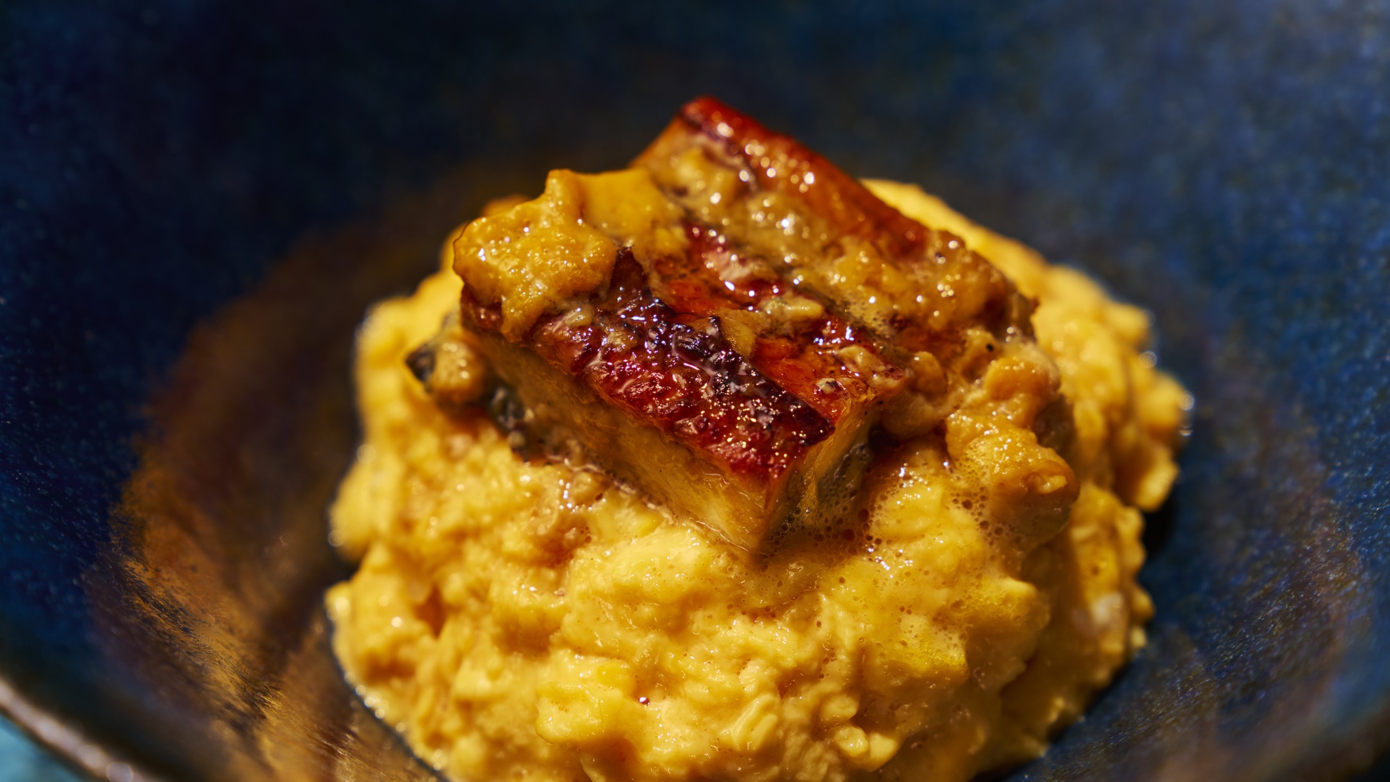 【日本料理コース】夏（2026年6月～8月）食事　鰻玉締め小丼　赤出汁　香の物