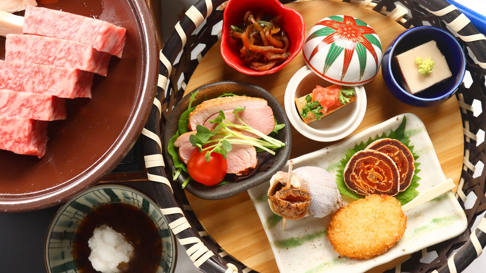 ★A4飛騨牛サーロインステーキ150ｇ＆季節のミニ会席♪◎貸切風呂無料★二食付き☆