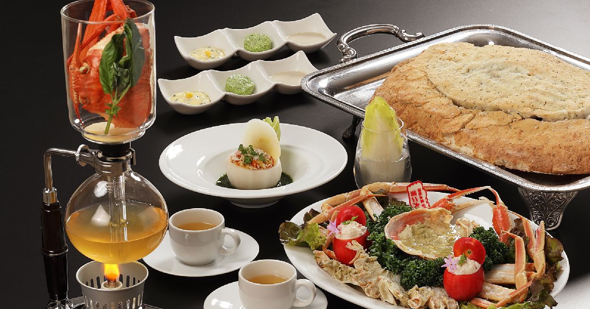 【創作フレンチ〜蟹〜】シェフこだわりの蟹ハーフコースで冬旅の思い出を♪/夕・朝食付