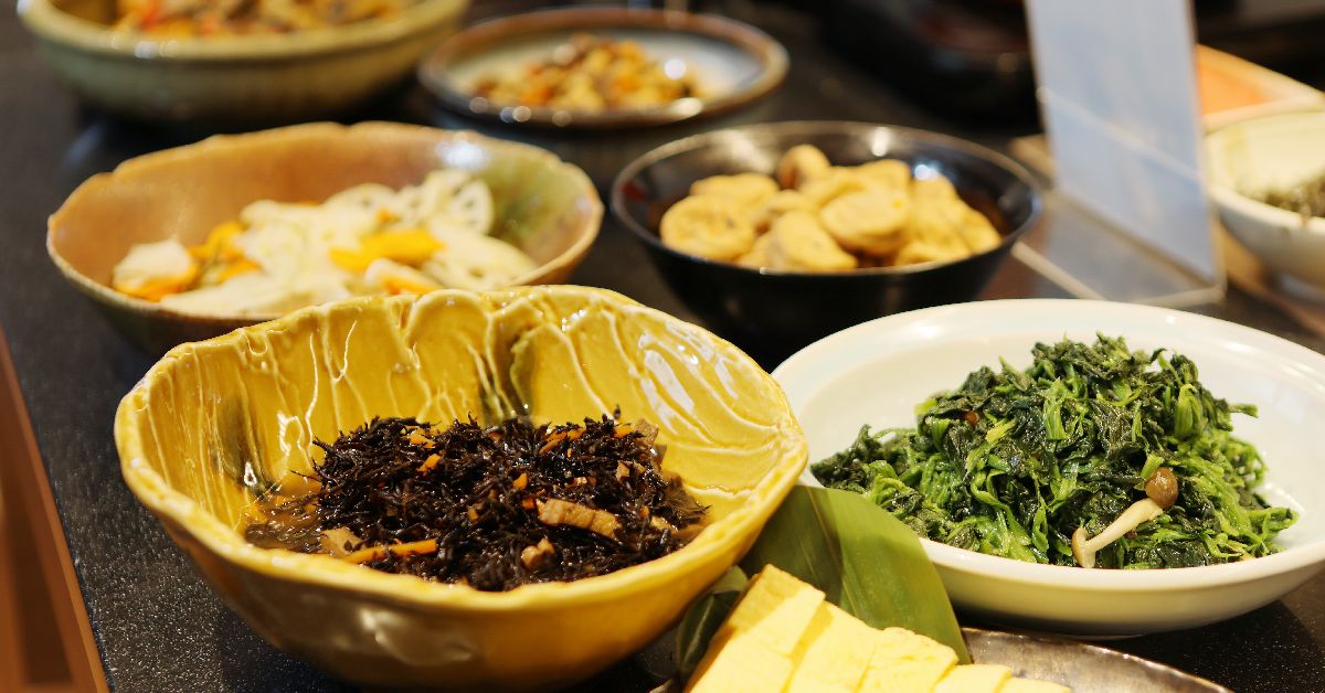 【朝食バイキング】レストラン手作りの和惣菜。健康的な和惣菜です。