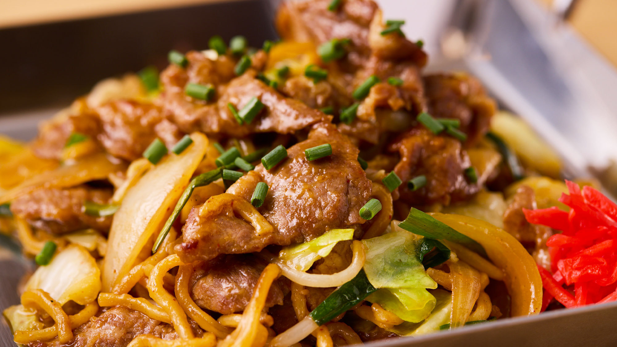 【朝食ブッフェ・おすすめメニュー】ジンギスカン焼きそば